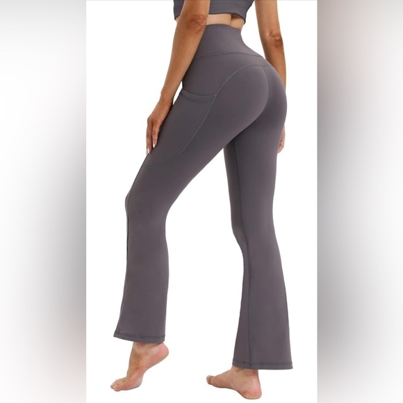NWT Women's Bootcut Yoga Pants with Pockets Sz M or L - Picture 6 of 10